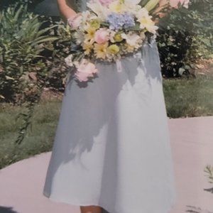 Dress women sheer with train and scarf size 2